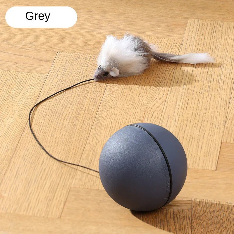 Cat Toy Self-Entertainment Energy Consumption Mouse Teaser Wand Cat Exercise Electric Automatic Teasing Ball Cat Supplies