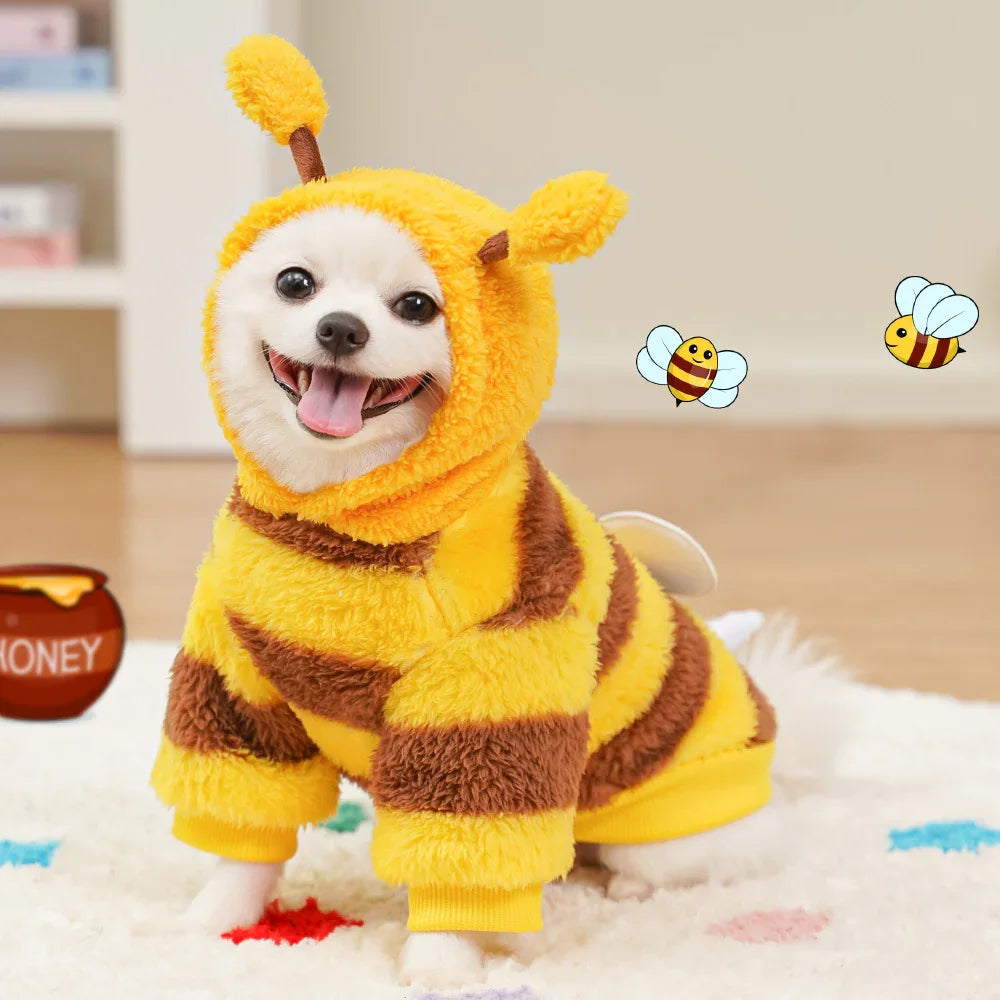 Pet clothes dog cat transformation outfit teddy bear fighting cat plush toy