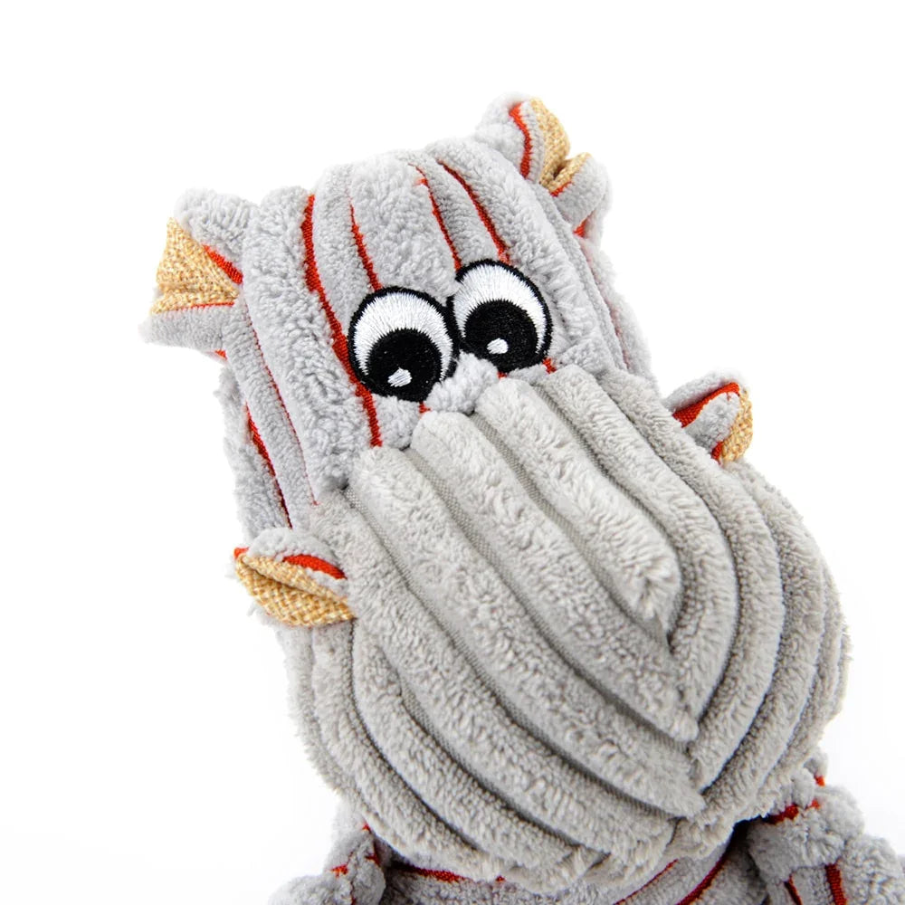 Pet Dogs Little Donkey and Pony Striped Toy Vocal Strong Resistance to Bite Puzzle Molar