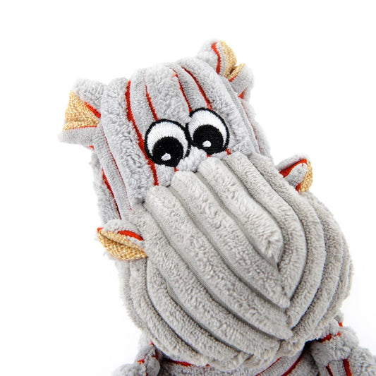 Pet Dogs Little Donkey and Pony Striped Toy Vocal Strong Resistance to Bite Puzzle Molar