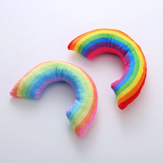 Pet Supplies Cat Toy Rainbow Bridge Pillow with Catnip and Cat Mint