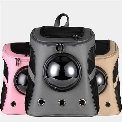 Portable Large Space Pet Dog Backpack Cat With Large Double Shoulder Pet Breathable Bag