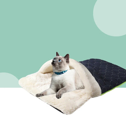 Autumn And Winter Deep Sleep Creative Cat Litter Quilted Cotton Quilted Plush Slippers Cat Bed Dog Pad Pet Litter