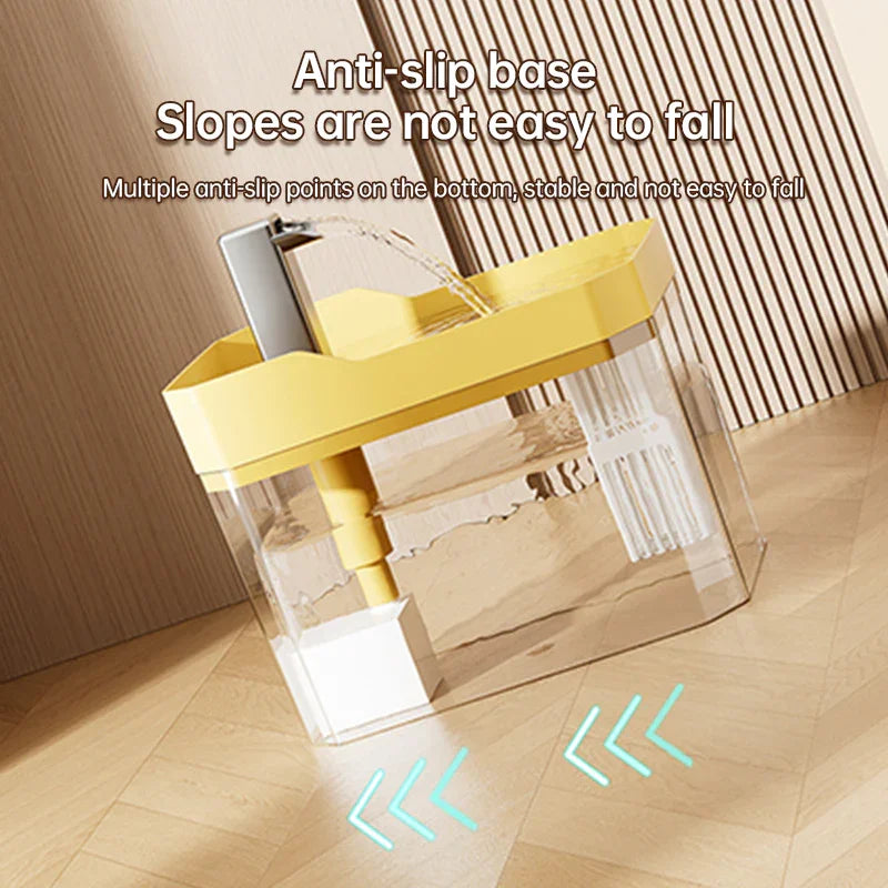 Automatic cat water fountain with filter, USB-powered, anti-dry & circular filtration.