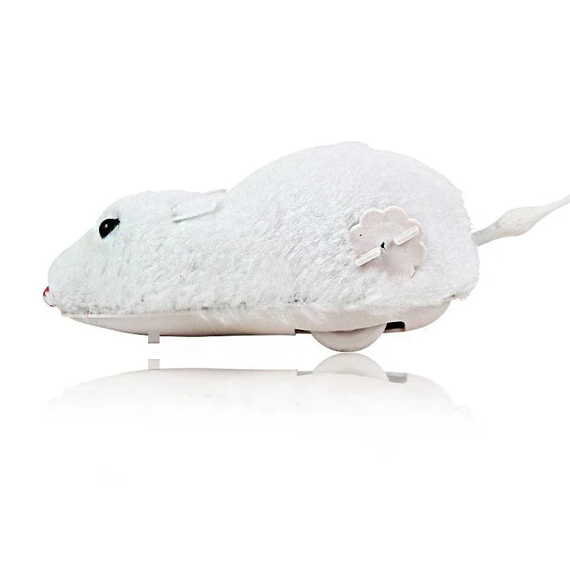 Hot Creative Funny Clockwork Spring Power Plush Mouse Toy Cat Dog Playing Toy Mechanical Motion Rat Pet Accessories