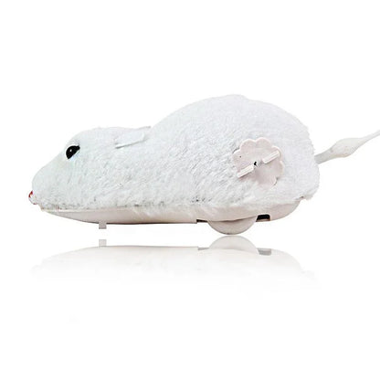 Hot Creative Funny Clockwork Spring Power Plush Mouse Toy Cat Dog Playing Toy Mechanical Motion Rat Pet Accessories