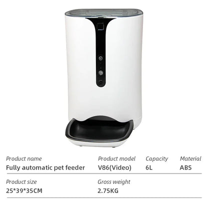 Wifi Smart APP Pet Feeder Household use Microchip Dog Automatic Pet Feeder Automatic Pet Feeder
