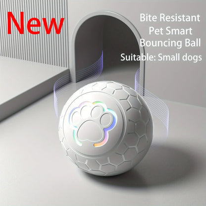 Interactive Pet Toy Ball - Rechargeable, Bite Resistant, Automatic Smart Bouncing Balls