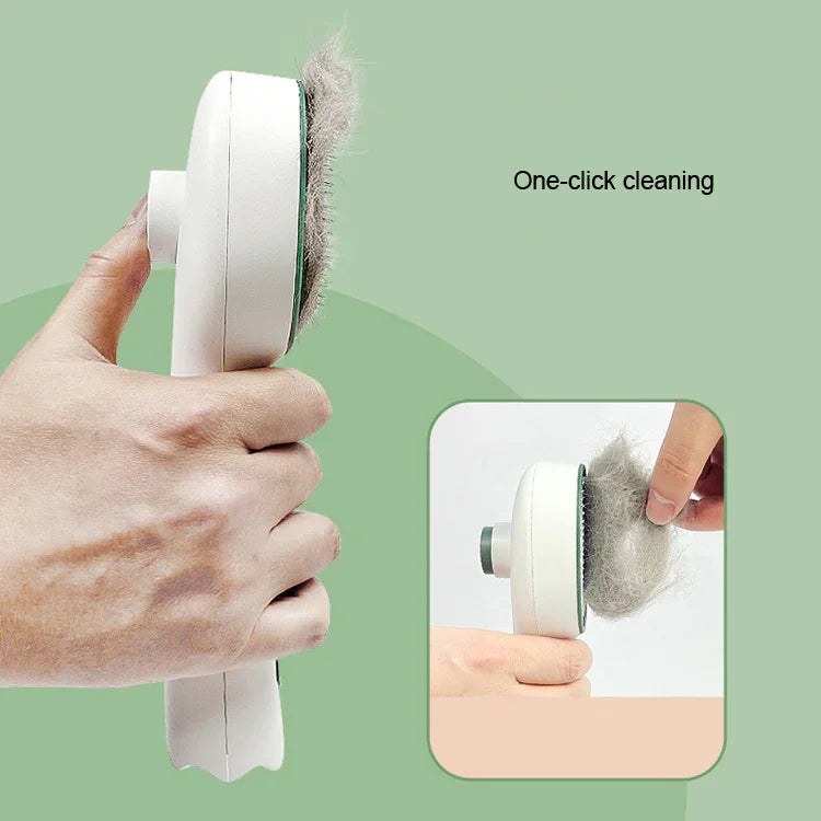 Pet UV Sterilization Comb USB Rechargeable Cat And Dog Comb Automatic Fading To Floating Hair Beauty Needle Comb