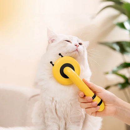 Little Bee Pet Comb Cat To Remove Floating Hair Beauty Self-Cleaning Pet Needle Comb One-Click Automatic Hair Shedding Comb Dog Comb