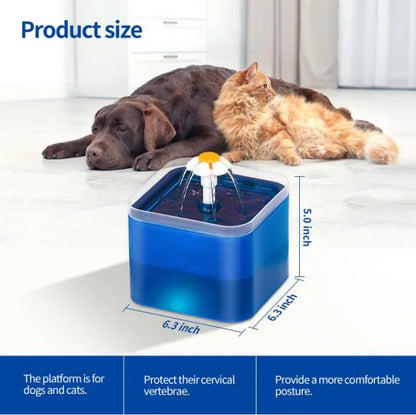 Automatic Cat Water Fountain Filter Indoor 2L LED Drinker for cats Water Dispenser Pet Drinking Fountain for cats Feeder