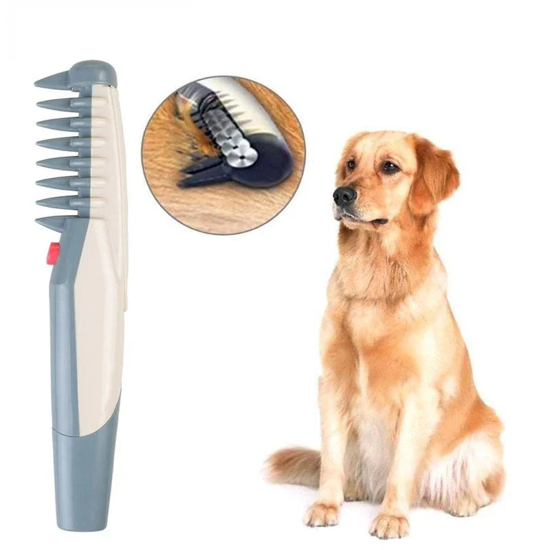 Electric Dog Brush Professional Puppy Dog Cat Hair Trimmer Slicker Gilling Brush Quick Cleaning Tool for Pet Grooming Comb