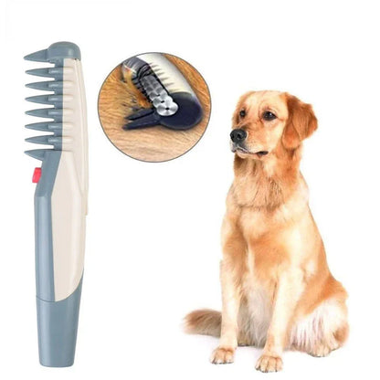 Electric Dog Brush Professional Puppy Dog Cat Hair Trimmer Slicker Gilling Brush Quick Cleaning Tool for Pet Grooming Comb