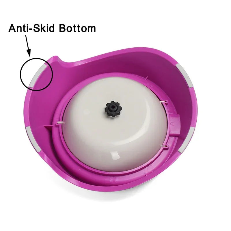 Rotary Anti Choke Pet Feeder dog Slow Eating Drink Bowl Bone Shaped Prevent Gluttony Obesity Anti-skid Pet Supply sport dish