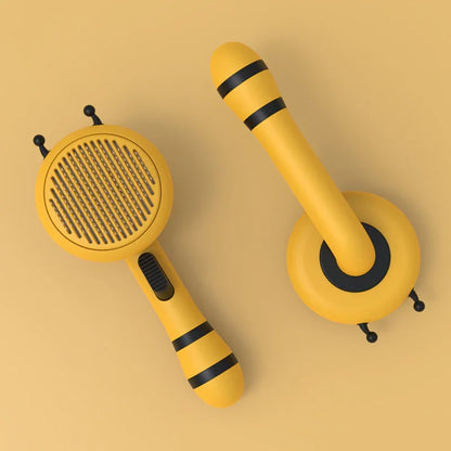 Little Bee Pet Comb Cat To Remove Floating Hair Beauty Self-Cleaning Pet Needle Comb One-Click Automatic Hair Shedding Comb Dog Comb
