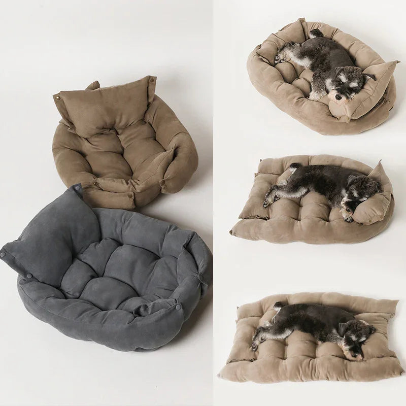 Four-Season Universal Summer Folding Dog Sofa Bed Soft Pet Cushion Pit Bull Small And Medium-Sized Dogs Pet Kennel