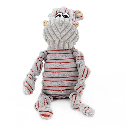 Pet Dogs Little Donkey and Pony Striped Toy Vocal Strong Resistance to Bite Puzzle Molar