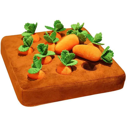 Pull Radish Plush Toy Pet Chewing Doll Fruit Vegetable Field Picking Mushrooms Early Education
