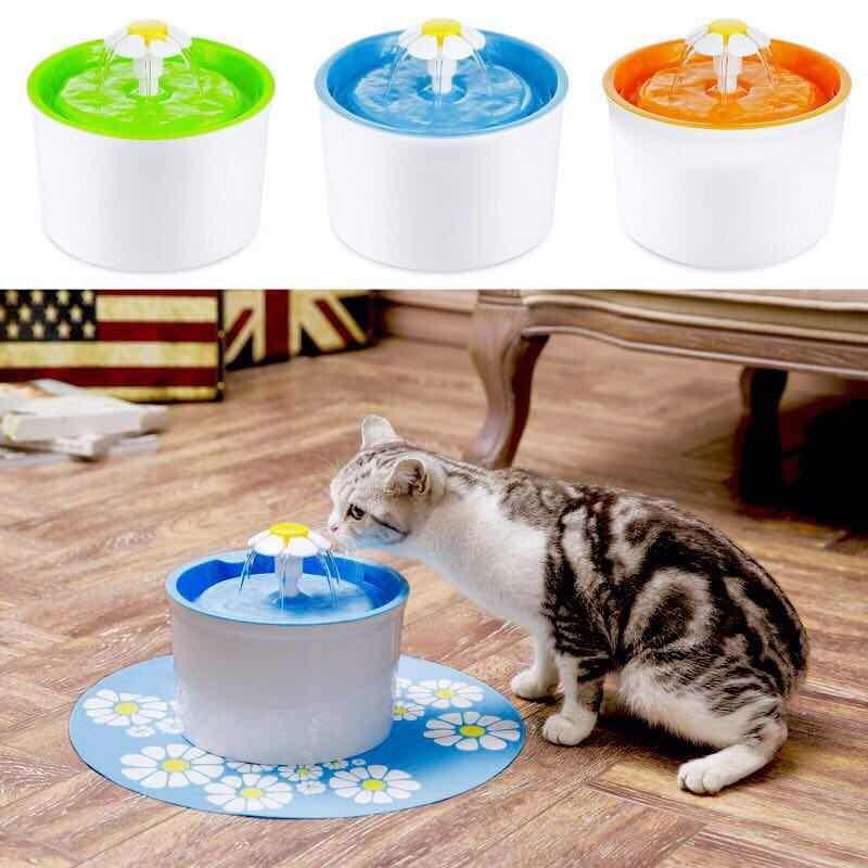 Automatic Flower Style Cat Dog Electric Pet Drinking Fountain Pet Bowl Drinking Water Dispenser Drink Filter