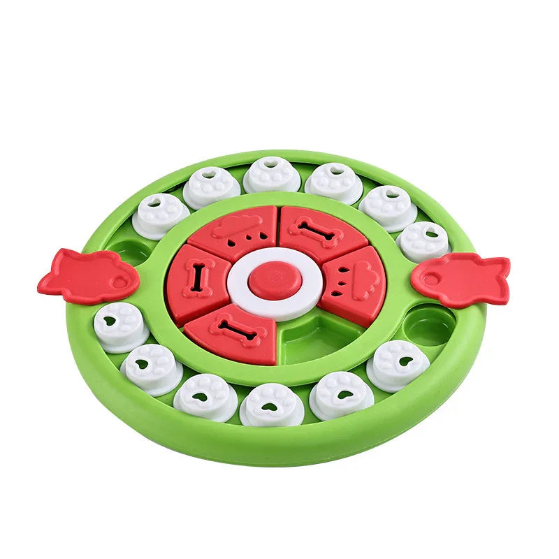 Interactive Slow Feeder Dog Bowl - Puzzle Toy for Pets