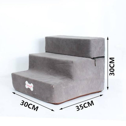 Dog Stairs Pet Climbing Ladder Sponge Steps Small Dogs Teddy On The Sofa Bed Climbing Ladder