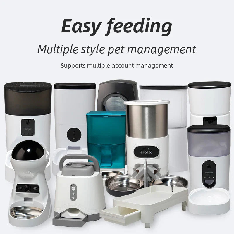 Wifi Smart APP Pet Feeder Household use Microchip Dog Automatic Pet Feeder Automatic Pet Feeder