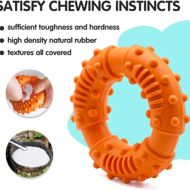 Dog Toys Medium And Large Bite Resistant Training Molar Fidget Toy TPR Teeth Cleaning Pet Accessories