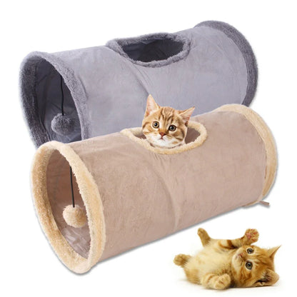Pet supplies, cat tunnels, foldable suede cat channels, cat toy drill buckets