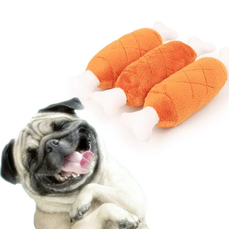 Pet BB Sound Plush Toy Dog Simulation Bone Toy Resistant To Bite Play