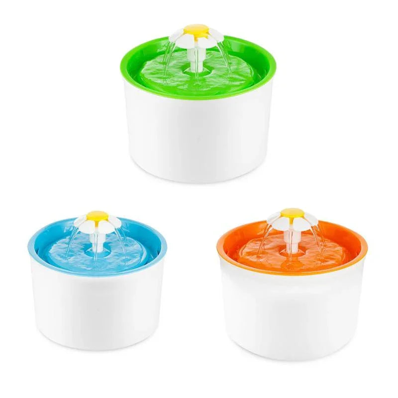 Automatic Flower Style Cat Dog Electric Pet Drinking Fountain Pet Bowl Drinking Water Dispenser Drink Filter