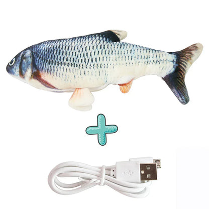Cat USB Charger Toy Fish Interactive Electric floppy Fish Cat toy Realistic Pet Cats Chew Bite Toys Pet Supplies Cats dog toy