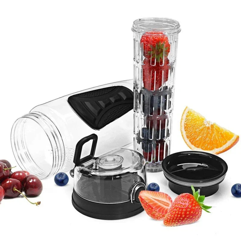 1000ml Free Fruit Infuser Juice Shaker Sports Lemon Water Bottle Tour hiking Portable Climbing Camp Bottles Outdoor Kettle Pro