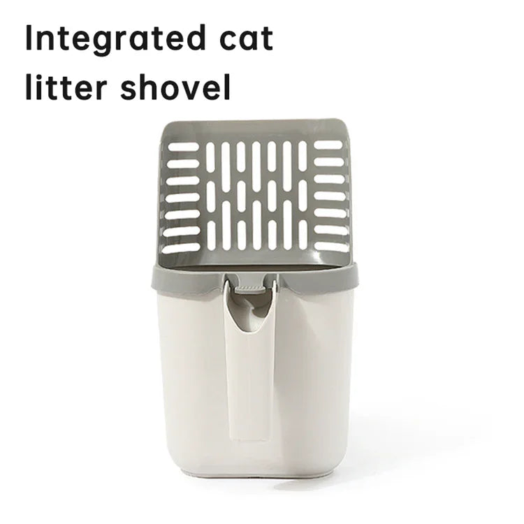 Comfortable handle lightning shovel sand plastic integrated tofu cat litter shovel