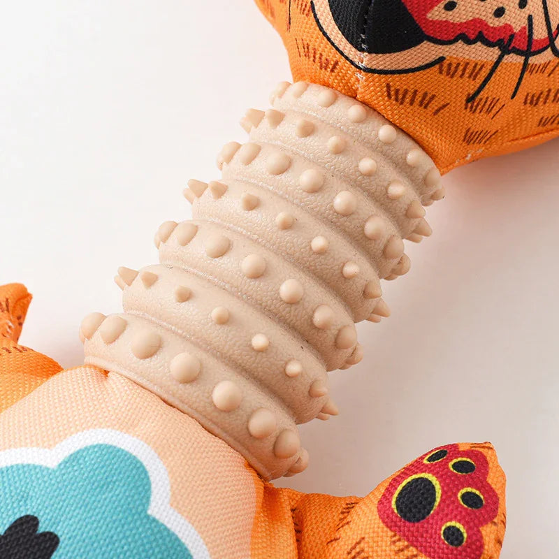 Pet Toy Oxford Cloth Cartoon Dog Molar Toy Cute Animal Shape Sounding Toy Pet Supplies