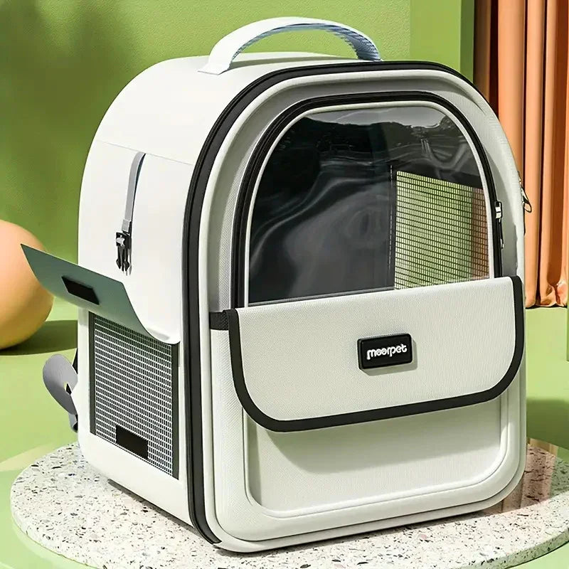 Pet supplies cat bag portable pet bag with side opening backpack for outdoor use