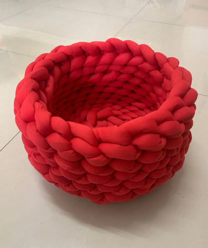 Filled Cotton Coarse Wool Hand-Woven Pet Cat Litter Can Be Machine Washed Coarse Cloth Dog Litter
