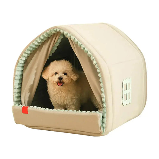 Cozy Pet Haven: Fully Enclosed Warm Nest for Cats & Dogs BabyFour