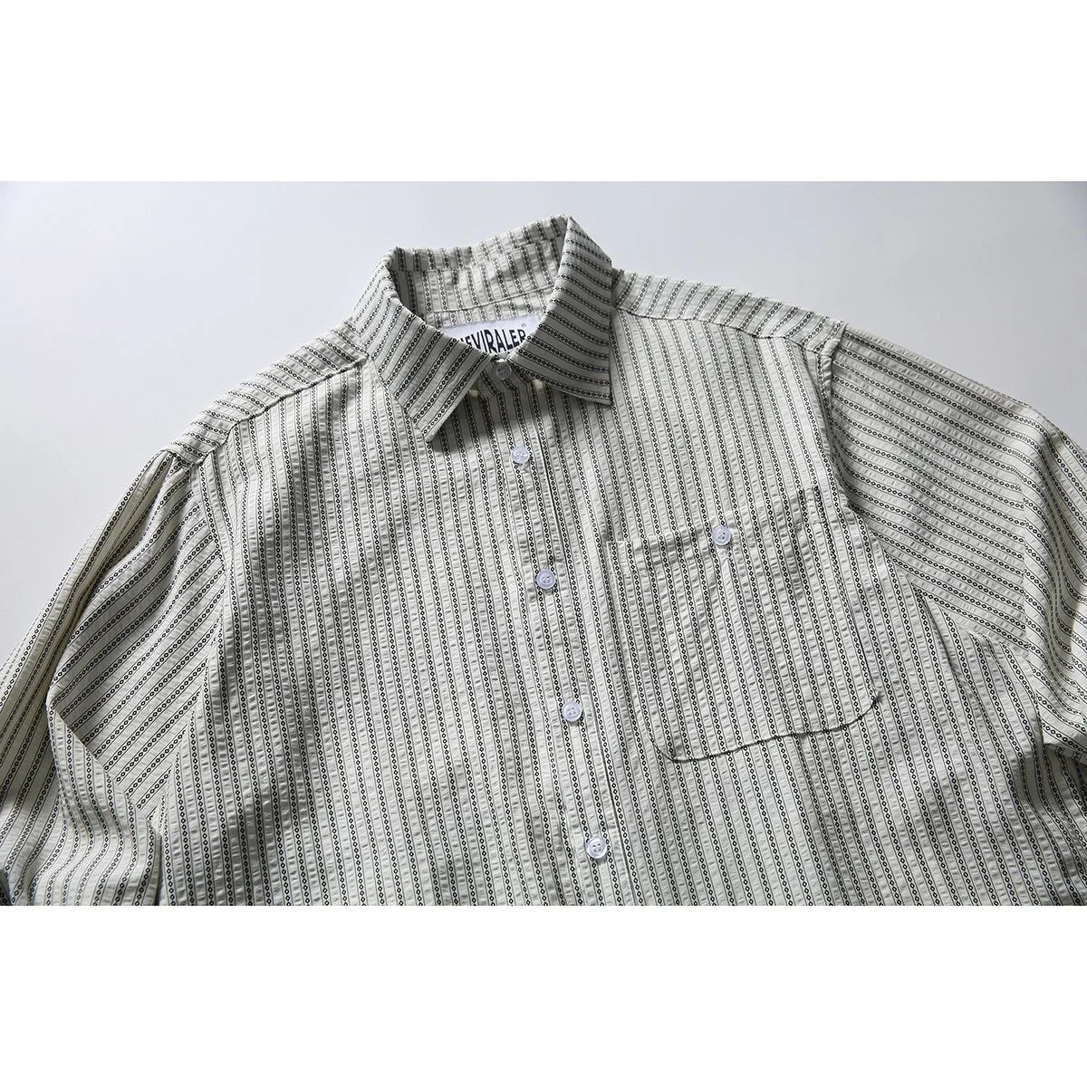 Long Sleeve Shirt Stripe Shirt Men