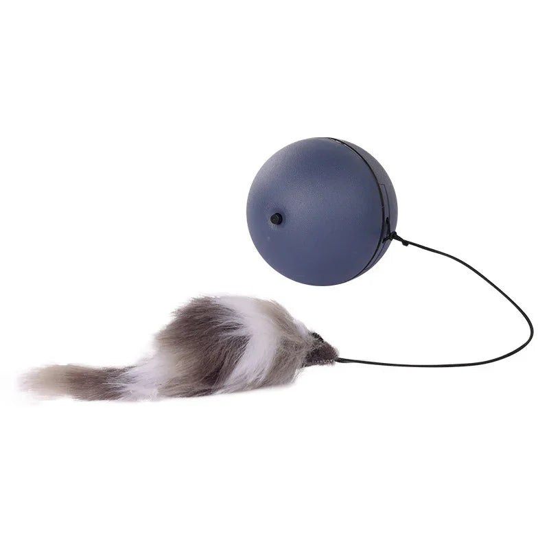 Cat Toy Self-Entertainment Energy Consumption Mouse Teaser Wand Cat Exercise Electric Automatic Teasing Ball Cat Supplies
