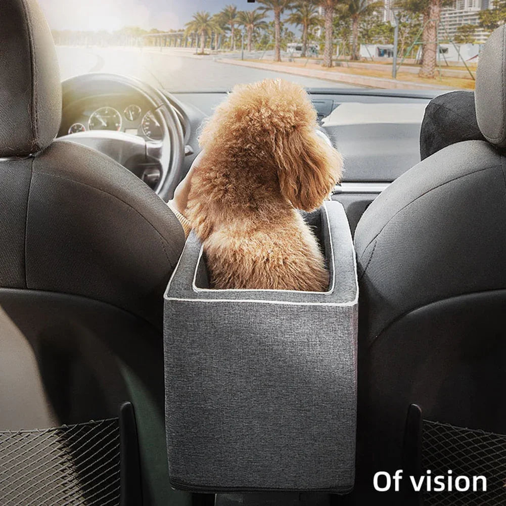 Puppy Cat Bed Car Console Pet Litter Portable Car Handrail Dog Cat Mat Travel Bed Safety Pet Seat