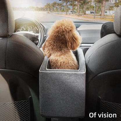 Puppy Cat Bed Car Console Pet Litter Portable Car Handrail Dog Cat Mat Travel Bed Safety Pet Seat