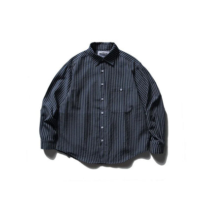 Long Sleeve Shirt Stripe Shirt Men