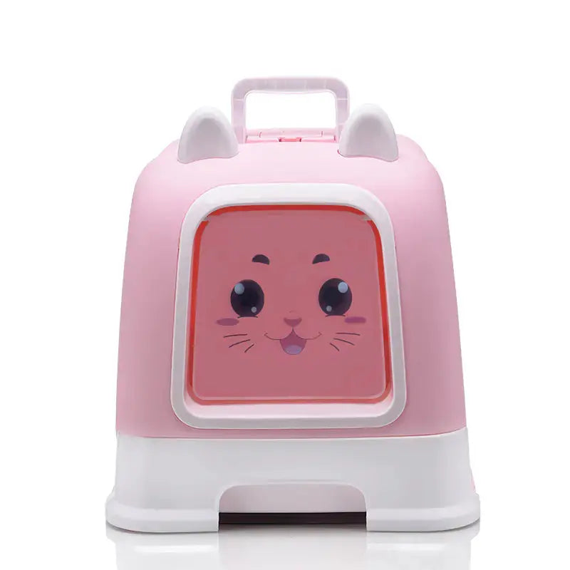 Deluxe Enclosed Cat Litter Box with Drawer BabyFour