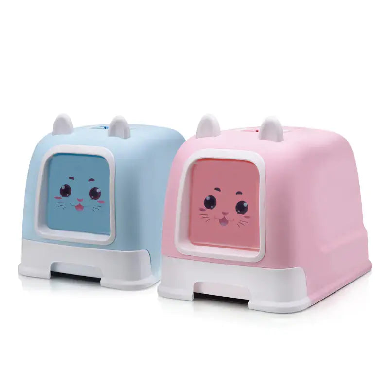 Deluxe Enclosed Cat Litter Box with Drawer BabyFour