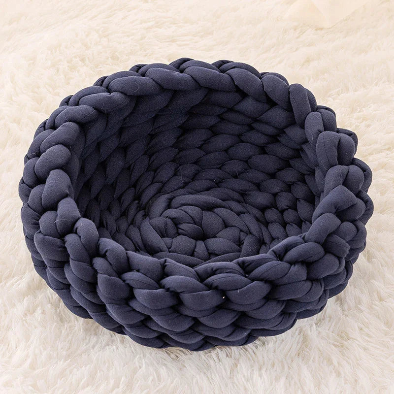 Filled Cotton Coarse Wool Hand-Woven Pet Cat Litter Can Be Machine Washed Coarse Cloth Dog Litter