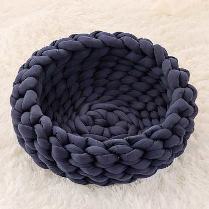 Filled Cotton Coarse Wool Hand-Woven Pet Cat Litter Can Be Machine Washed Coarse Cloth Dog Litter