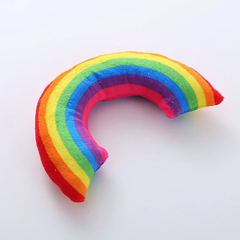 Pet Supplies Cat Toy Rainbow Bridge Pillow with Catnip and Cat Mint