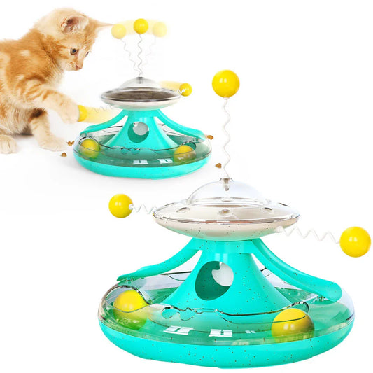 New Kitten Tumbler Track Cat Turntable Leaking Toy Toy Cat Baseball Pet Supplies