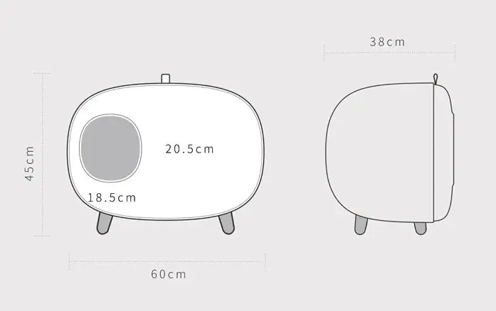 Sleek Multi-Pet Litter Box BabyFour