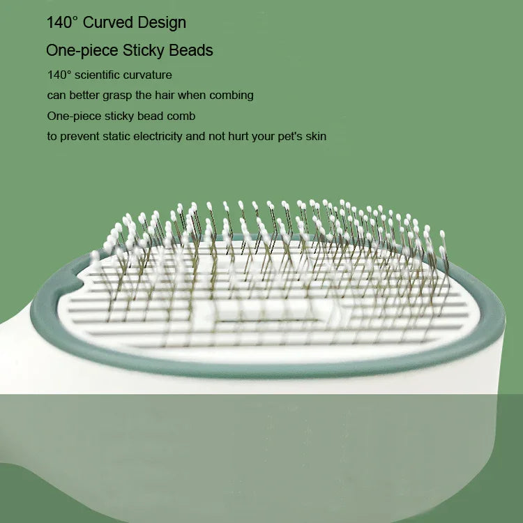 Pet UV Sterilization Comb USB Rechargeable Cat And Dog Comb Automatic Fading To Floating Hair Beauty Needle Comb